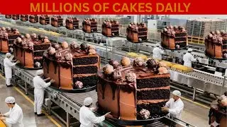 Millions of Cakes Made Every Day  Cake Factory Process