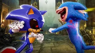 Sonic.exe VS Shin Sonic Epic Battle - Only One Survives! Ultra Realistic Animation Film