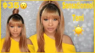 MUST HAVE!! $35 LACE FRONT WITH BANGS!!| SENSATIONNEL TERRI FT. GLAMOURTRESS.COM
