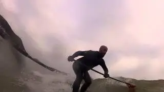 SUP surfing North West Wales