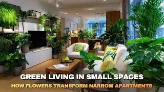 Small Apartment, Big Green Impact | Floral Interior Design Ideas for Narrow Spaces