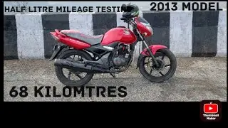 Honda unicorn 150 half litre petrol mileage testing. / 2013 model🏍