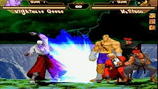 NIGHTMARE GEESE VS BOSS TEAM FT: SAGAT RUGAL BISON & AKUMA - EPIC BATTLE 