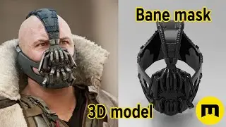 Bane mask from Dark Knight - Batman (3D model ready for 3D printing)