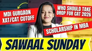 Who Should Take Drop For CAT 2026 | MDI Gurgaon CAT/XAT Cutoff | Scholarship In MBA Colleges #mba