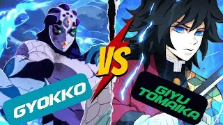Water Hashira GIYU vs GYOKKO (Upper Moon 5) ⚔️ Who Wins?