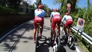 Team Katusha Alpecin training Giro d'Italia 2019 ITT stage 1