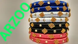 How to Make Silk Thread Bangles at HOME | DIY Bangles Tutorial | Arzoo Vlogs