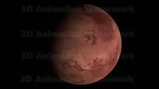 Mars 3D Animation - Mars Alpha Channel Foootage Video