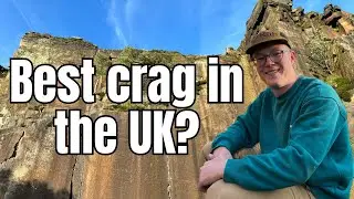 Finger jamming and crack climbing at Millstone Edge (England's answer to Indian Creek)