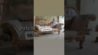 kam budget me wooden couch kharide factory price per #wedding #shots #sofa #stage call us 9634920291