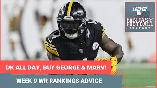 HOT for DK Metcalf, George Pickens & Marvin Harrison Jr. WEEK 9 fantasy football WR RANKINGS