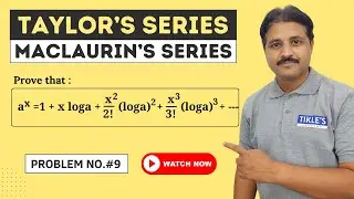 TAYLOR'S SERIES AND MACLAURIN'S SERIES SOLVED PROBLEM 9  |  SUCCESSIVE DIFFERENTIATION