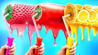 One Colored House Challenge! Pink Girl vs Red Girl vs Yellow Boy!