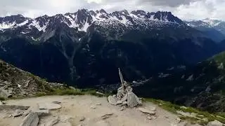 Drone Flight French Alps Mer De Glace