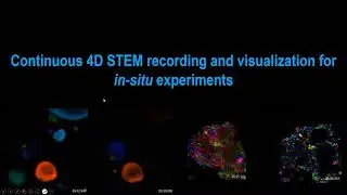 Continuously acquired 4D STEM and EELS spectrum images for in-situ microscopy webinar