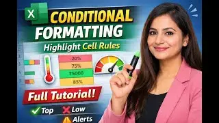 Excel Conditional Formatting || Highlight Cell Rules Tutorial part-1#yt #short #computer #excel