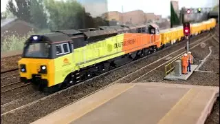 Goodford Model Railway Showcase 3. Bachmann Colas Class 70 805 Long Engineers train