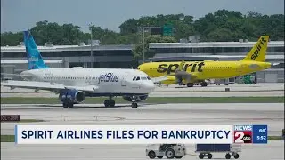 Spirit Airlines files for bankruptcy protection again