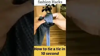 How to tie a tie in 10 second | #shorts | #fashionhack | #ytshorts | #howtotieatie