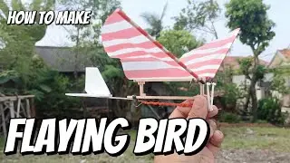 HOW TO MAKE A RUBBER POWERED FLYING BIRD #ornithoper #rubberpower