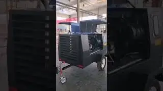 Mobile diesel air compressor