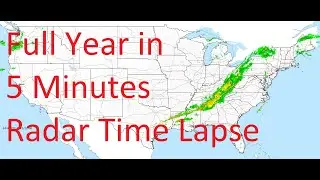 2021 Full Year in 5 Minutes US Weather Radar Time Lapse Animation