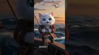 🐈🐈🐈 learn to be pirate 🏞🏞🏞 #animation #cute #cat #funny #bunny #rabbit #animals #funnycats