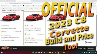 Official 2023 C8 Corvette Build and Price Tool is now LIVE