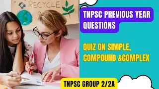 simple compound complex questions|Tnpsc previous years questions