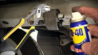 Easiest way to remove Exhaust Rubber Hangers using WD40 + Multi Grips #wd40