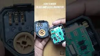 How to work headlamp levelling motor