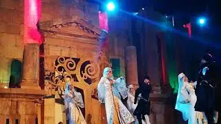 فرقة أبناء الجبال الشركسيه مهرجان جرش 2018 جمهور وفرقه روعه