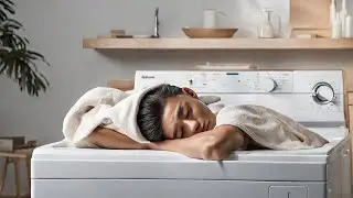 1 Hour Black Screen | Washer Washing Cycle Soothing Sound