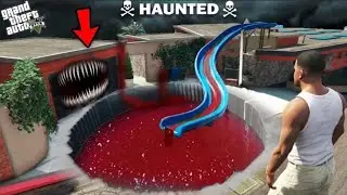 FRANKLIN FINDSS HAUNTED WATER SLIDE AT HIS HOME #trending #video #youtube