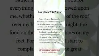 A Prayer of Gratitude for God's Everyday Blessings. #GratefulHeart #GodsBlessings #FaithAndGratitud