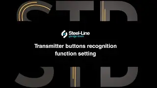 Transmitter buttons recognition function setting