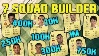 FIFA 20 SQUAD BUILDER 70K 100K 250K 300K 400K 750K 1M SQUAD BUILDER FUT CHAMPIONS TEAM FIFA 20