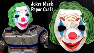Joker Mask Making. Clown Mask. Joker Costume. Clown Costume. #jokerMask #paperCraft #ckArtDesign