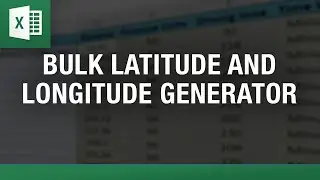 Bulk Latitude Longitude Generator