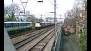 class 360 emu and a 321 emu pass each other