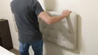 HOW TO HANG A HEADBOARD FROM START TO FINISH | HOW TO MOUNT A ZINUS HEADBOARD ON THE WALL
