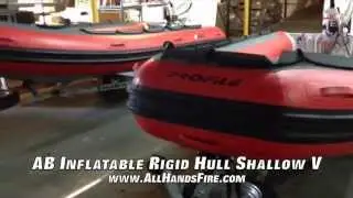 AB Inflatable Rigid Hull Shallow V Water Rescue Boat