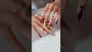 WATCH ME DO MY CLIENT&rsquo;S NAILS 💅🏼 Perfect transition to fall set🤎⚜️