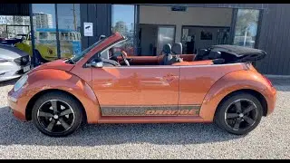 2010 VW Beetle Convertible Black Orange