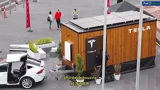 Tesla & PodHouse: The Smart Space Cabin | Sustainable, Modular, and Mobile Living