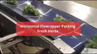 Redpack NTS top seal machine flowrapping fresh herbs
