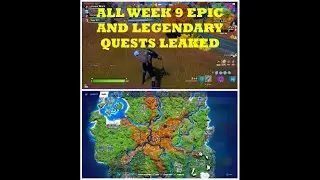 Fortnite All *LEAKED* Week 9 Legendary & Epic Quests(Challenges)Guide- Chapter 2 Season 6