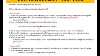 Hibernate Difference between session get and session load