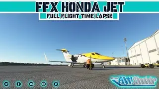 FLIGHT SIMULATOR 2023 - FLIGHTFX HONDA JET - TIME LAPSE FLIGHT SAN FERNANDO - MERLO